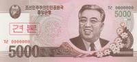 Gallery image for Korea, North p66s: 5000 Won from 2002